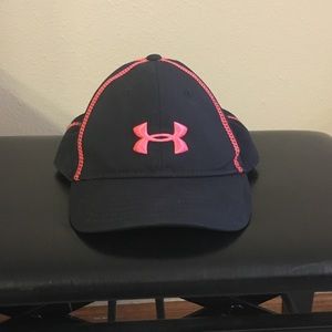 Black and Pink Under Armour cap
